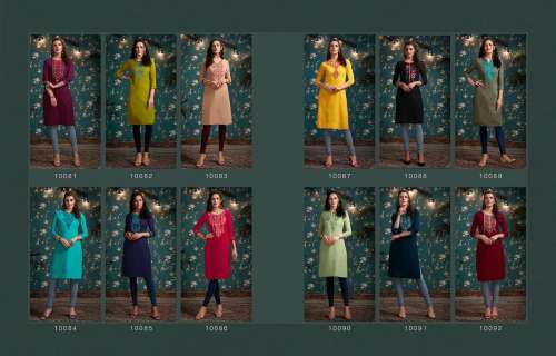 Rayon with Embroidered work Kurti