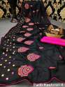 Soft Chiffon Embroidered Saree thumb 1