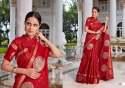 Soft linen Silk Latest Party Wear saree thumb 2