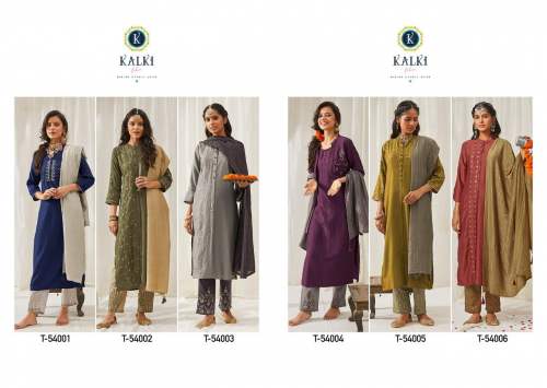 Stylish Chinon Silk With Embroidered Kurti