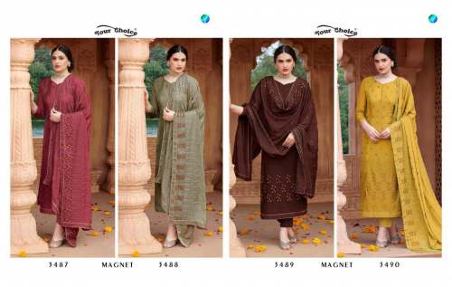 Stylish Chinon With Embroidery work sALWAR suit  