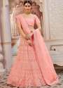 Stylish Designer Latest Embroidered Lehenga thumb 1