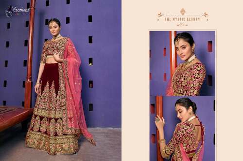 Stylish Senhora Heavy Embroidered Bridal Lehenga