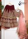Stylish Senhora Heavy Embroidered Bridal Lehenga thumb 1