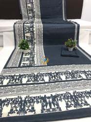 Traditional  Dola Silk Printed Saree