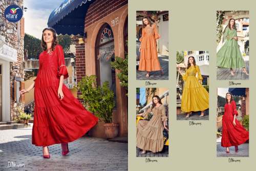 Vitara Fashion Party Wear Anarkali Style Kurti