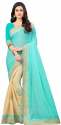 Nena Fashion  blue Saree With Blouse Piece(sargam)