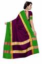 Nena Fashion dark purple green Cotton Saree(aangi) thumb 1