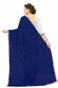 Nena Fashion  navyblue Party Wear Saree (mirror) thumb 1