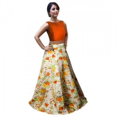 Party Wear Printed lehenga 