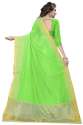 Nena Fashion  parrot green Cotton saree(sangreela) thumb 1