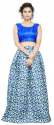 Nena Fashion Women blue lehenga choli (small rose)