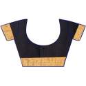 Nena Fashion Women goldenblack Cotton Saree(aangi) thumb 2