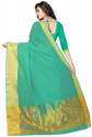 Nena Fashion Women green color Cotton Saree thumb 2