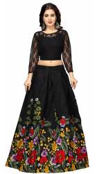 Nena Fashion Women green lehenga choli (multi)