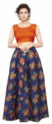 Nena Fashion Women orange lehenga choli (nidhi)