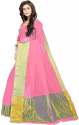 Nena Fashion Women pink Cotton Saree(rajwadipallu) thumb 1