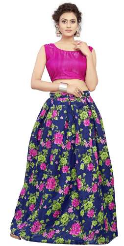 Nena Fashion Women pink lehenga choli (lotus)