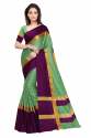 Nena Fashion Women pistapurple Cotton Saree(aangi)