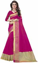 Nena Fashion Women purple Cotton Saree(sangreela)