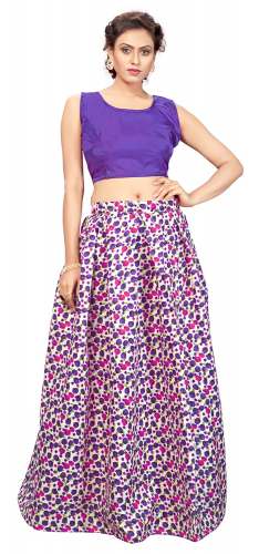 Nena Fashion Women purple lehenga choli(smallrose) by Nena Fashion