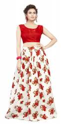 Nena Fashion Women red lehenga choli (flower)