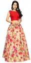Nena Fashion Women red  lehenga choli (hina)