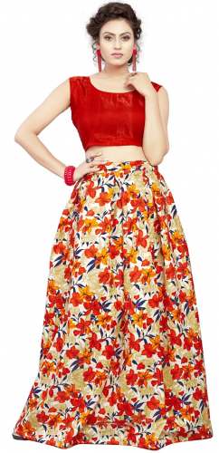 Nena Fashion Women red lehenga choli (jasmin)