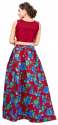 Nena Fashion Women red lehenga choli (lotus) thumb 3