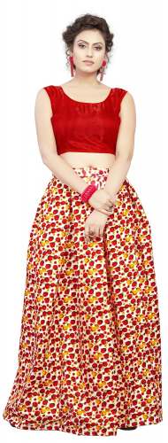 Nena Fashion Women red lehenga choli (smallrose) by Nena Fashion