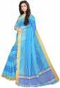 Nena Fashion Women's blue Color Cotton Saree thumb 1