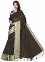 Nena Fashion Women's  brown Cotton Saree(ranger) thumb 1