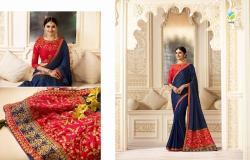  Women Embroidered Silk Saree With Blouse