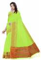 Nena Fashion Women's green  Cotton Saree(sakhi) thumb 1