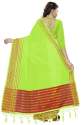 Nena Fashion Women's green  Cotton Saree(sakhi) thumb 2