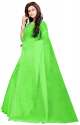 Nena Fashion Women's parrot green Cotton net Saree thumb 1