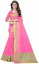 Nena Fashion Women's pink Cotton Saree(sangreela)