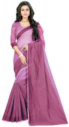 Nena Fashion Women's pink Cotton Saree