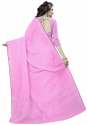 Nena Fashion Women's pink linen Cotton Saree thumb 1