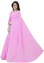 Nena Fashion Women's pink linen Cotton Saree thumb 2