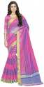 Nena Fashion Women's pink net Cotton Saree