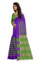 Nena Fashion Women's purple green Cotton Saree thumb 1