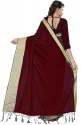 Nena Fashion Women's red Cotton Saree(ranger) thumb 2