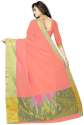 Nena Fashion Women's red pink Cotton Saree thumb 1