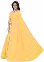 Nena Fashion Women's yellow linen Cotton Saree thumb 1