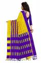 Nena Fashion Women's  yellow purple Cotton Saree thumb 2