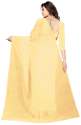Nena Fashion Women's yellow white Cotton net Saree thumb 2