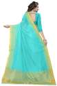 Nena Fashion Women skyblue Cotton Saree(sangreela) thumb 1