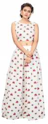 Nena Fashion Women white lehenga choli (hathi)