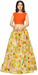Nena Fashion Women yellow  lehenga choli (hina)